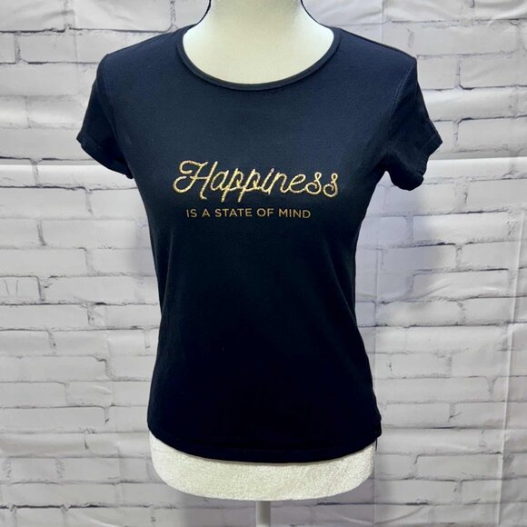 MAX Tops - MAX - Happiness is a state of mind women's T - Size XS